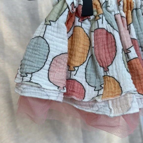 Oh Baby! Gauze Lola Top & Tutu Skirt Set l Balloon Print - Picture 7 of 9